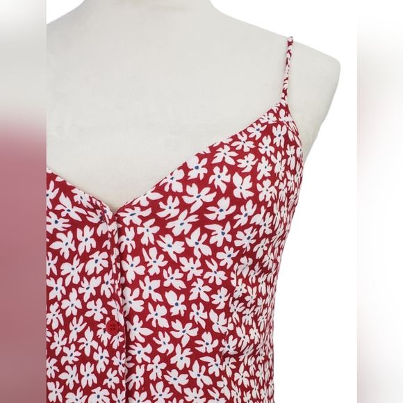 ❤️ Reformation Red Floral Midi Dress - Picture 8 of 10